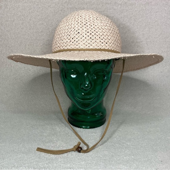 Pistil Straw Wide Brim Garden Hat-Light Pink-Womens M-Medium-Cottagecore-Outdoor - Picture 1 of 8
